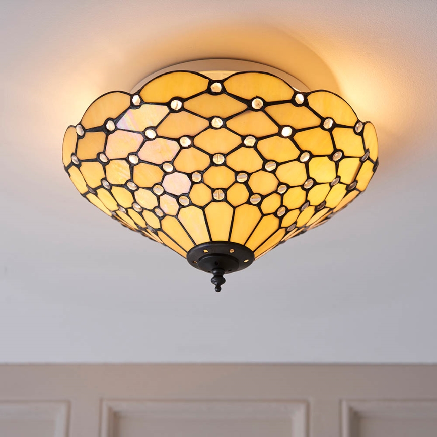 Endon 70242 - Loftlampe PEARL 2xE27/60W/230V diameter 37 cm