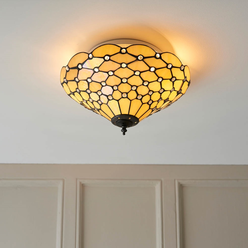 Endon 70242 - Loftlampe PEARL 2xE27/60W/230V diameter 37 cm