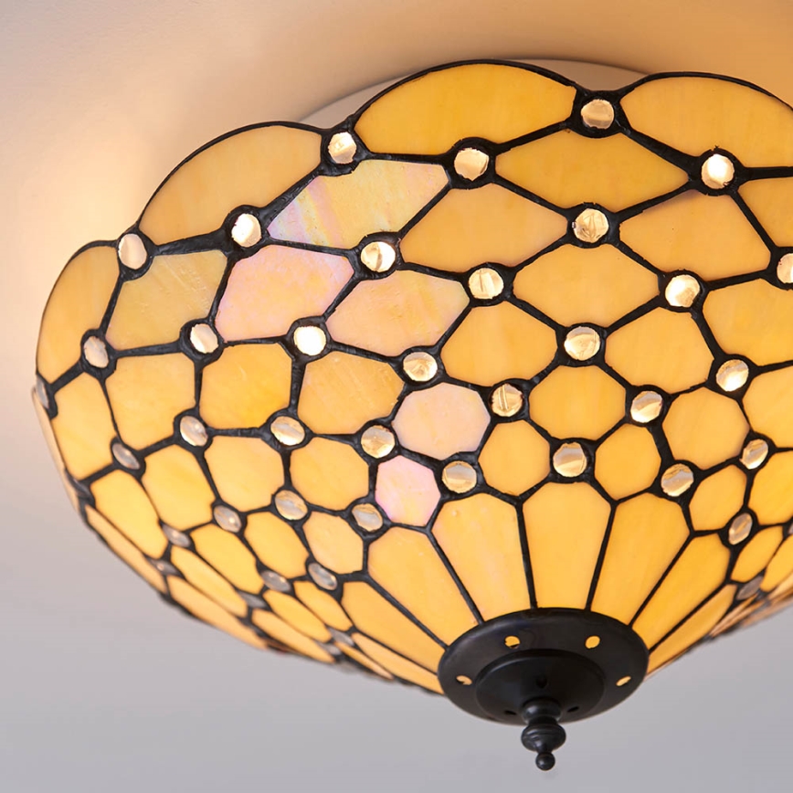 Endon 70242 - Loftlampe PEARL 2xE27/60W/230V diameter 37 cm