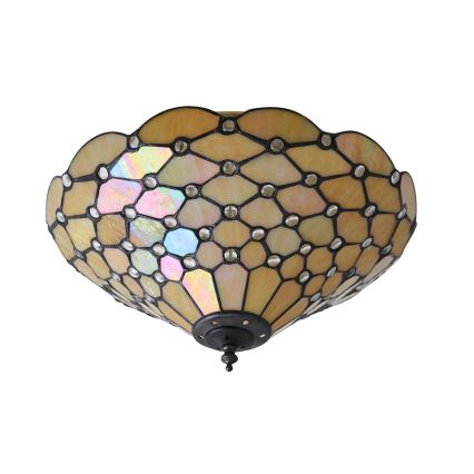 Endon 70242 - Loftlampe Tiffany PEARL 2xE27/60W/230V Ø 37 cm