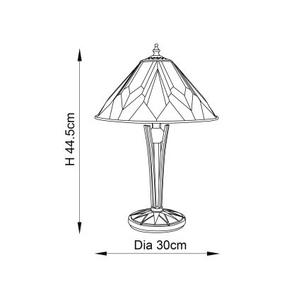 Endon 70365 - Bordlampe ASTORIA 1xE14/40W/230V diameter 30 cm