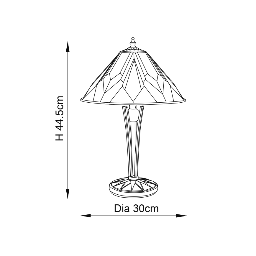 Endon 70365 - Bordlampe ASTORIA 1xE14/40W/230V diameter 30 cm