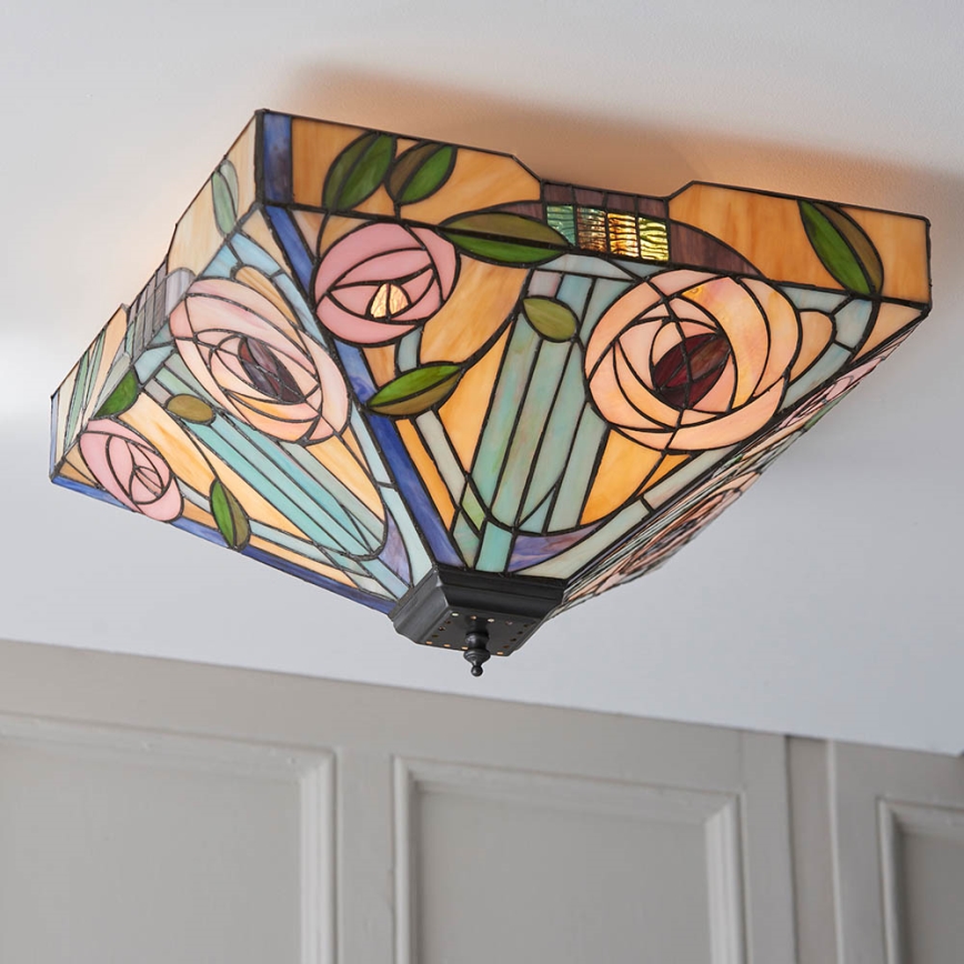 Endon 70698 - Loftlampe WILLOW 2xE27/60W/230V
