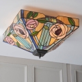 Endon 70698 - Tiffany WILLOW loftlampe 2xE27/60W/230V
