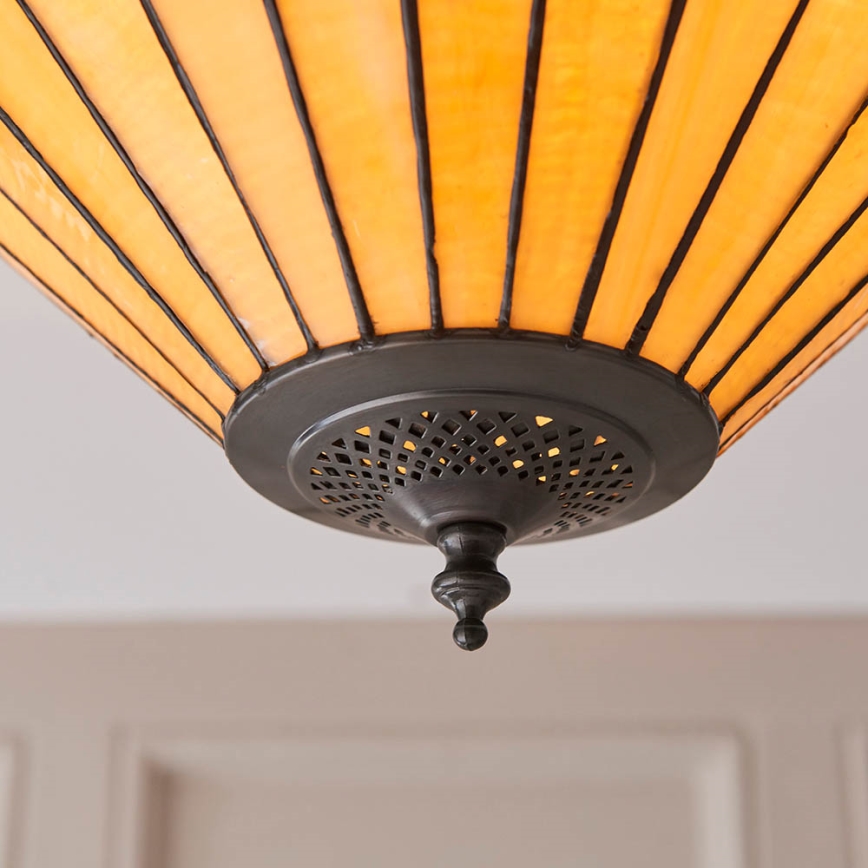 Endon 70706 - Tiffany JAMELIA loftlampe 2xE27/60W/230V Ø 50 cm