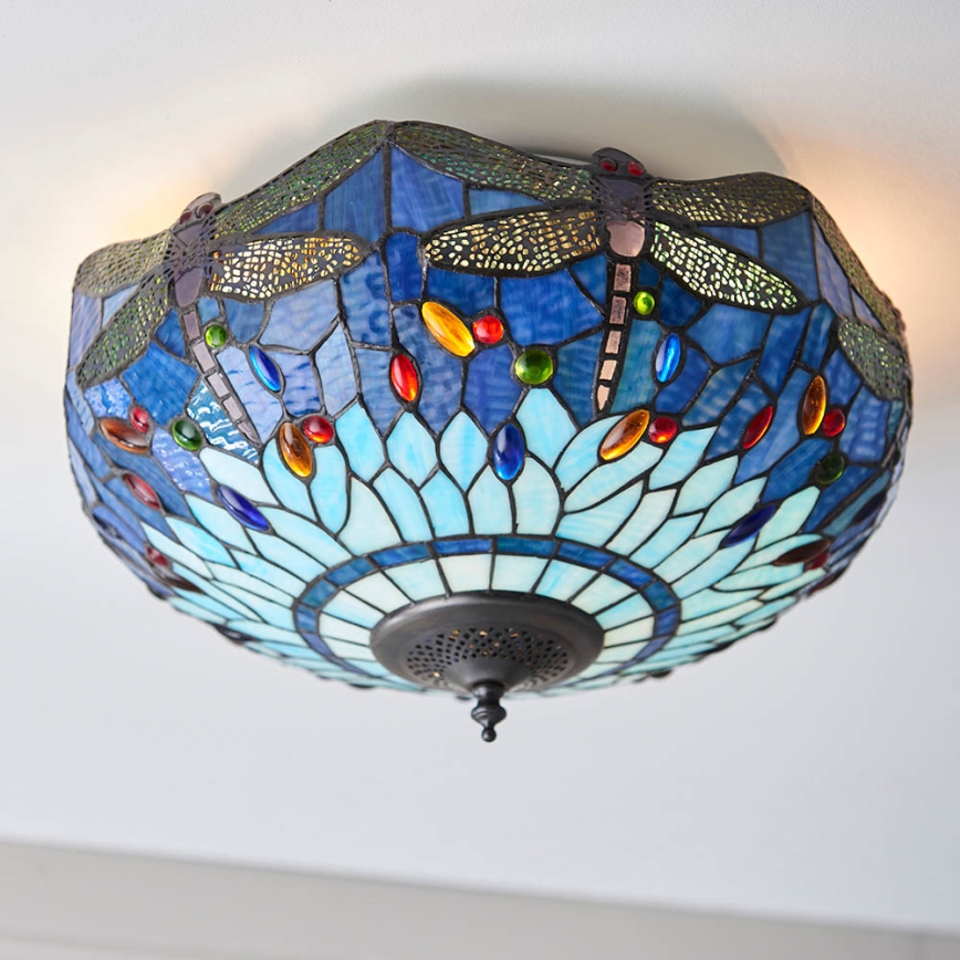Endon 70722 - Loftlampe GULDSMED 2xE27/60W/230V diameter 41 cm