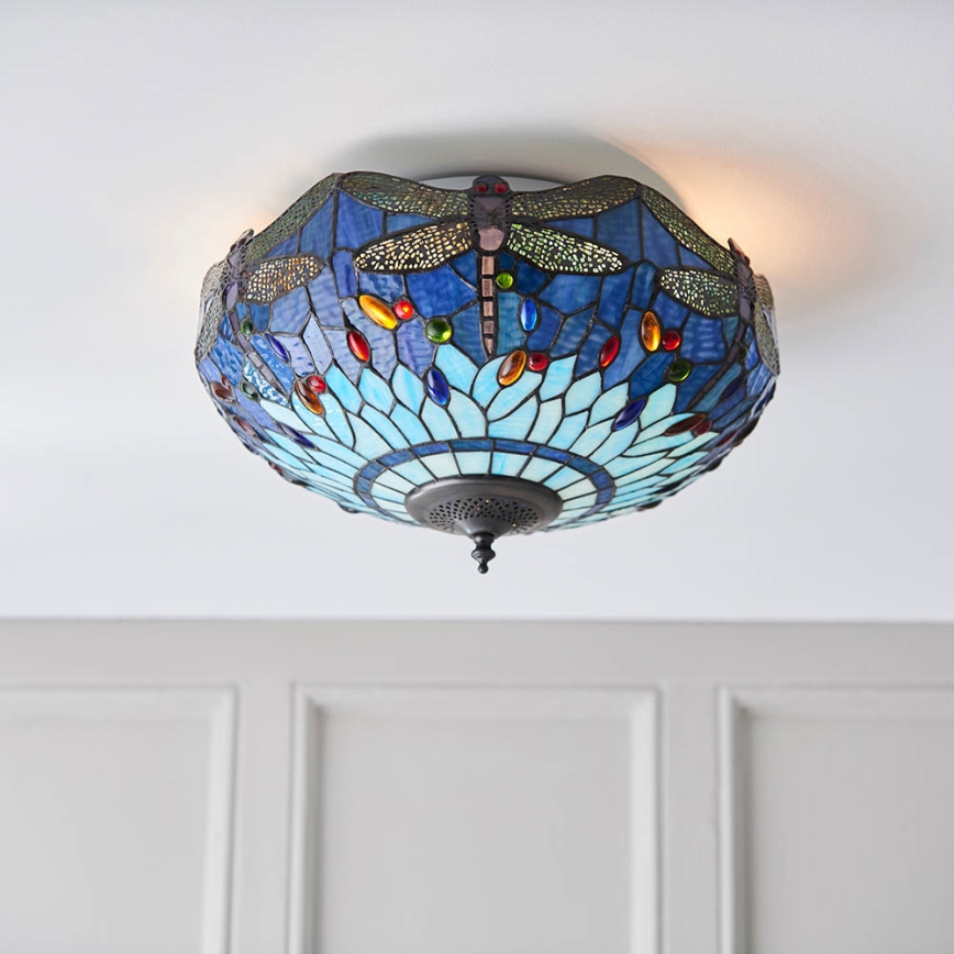 Endon 70722 - Loftlampe GULDSMED 2xE27/60W/230V diameter 41 cm