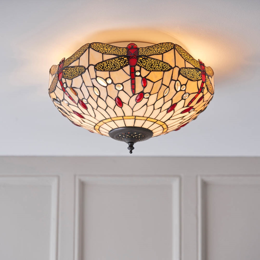 Endon 70723 - Loftlampe GULDSMED 2xE27/60W/230V diameter 41 cm