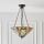 Endon 70750 - Kædeophængt lysekrone Tiffany HECTOR 3xE27/60W/230V Ø 40 cm