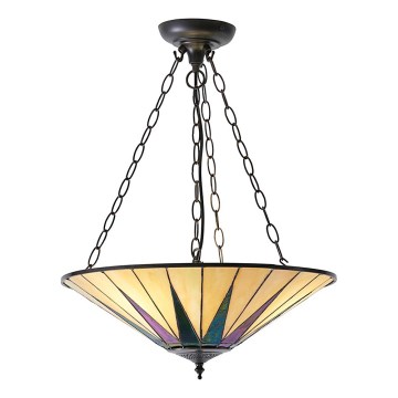 Endon 70754 - Pendel med kædeophæng DARK STAR 3xE27/60W/230V diameter 49 cm
