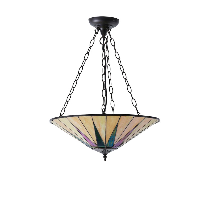 Endon 70754 - Pendel med kædeophæng DARK STAR 3xE27/60W/230V diameter 49 cm