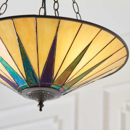 Endon 70754 - Pendel med kædeophæng DARK STAR 3xE27/60W/230V diameter 49 cm