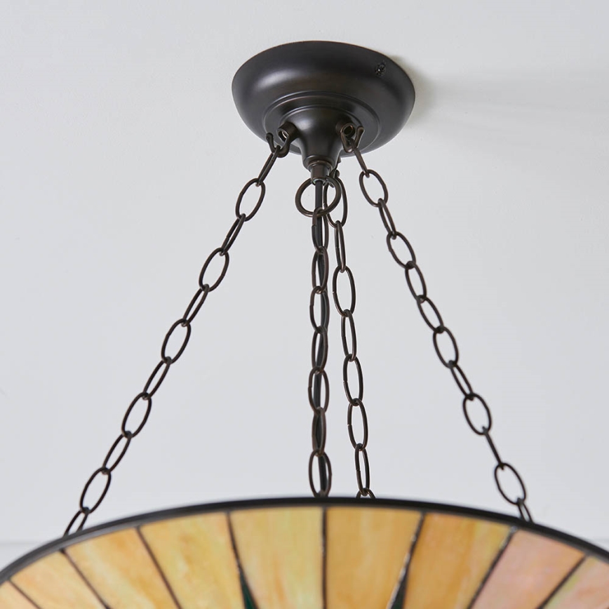 Endon 70754 - Pendel med kædeophæng DARK STAR 3xE27/60W/230V diameter 49 cm