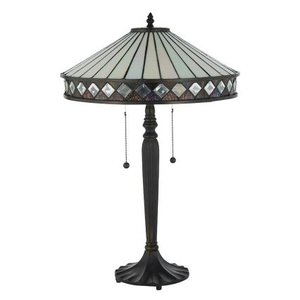 Endon 70935 - Bordlampe FARGO 2xE27/60W/230V diameter 41,5 cm