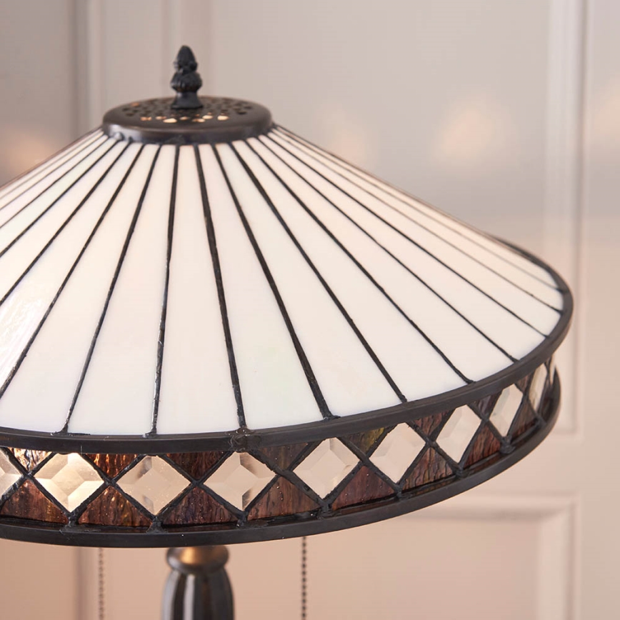 Endon 70935 - Bordlampe FARGO 2xE27/60W/230V diameter 41,5 cm