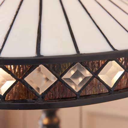Endon 70935 - Bordlampe FARGO 2xE27/60W/230V diameter 41,5 cm
