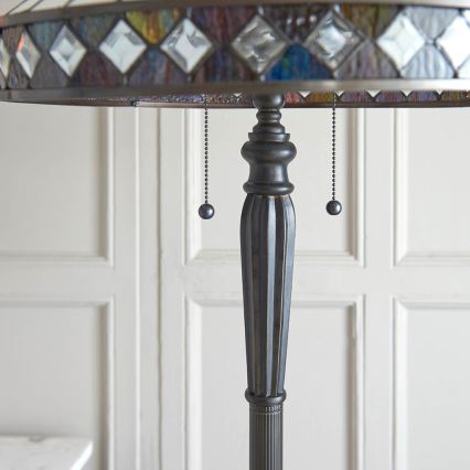Endon 70936 - Gulvlampe FARGO 2xE27/60W/230V Ø 50 cm