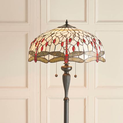 Endon 70940 - Gulvlampe DRAGONFLY 2xE27/60W/230V Ø 50 cm