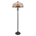 Endon 70940 - Gulvlampe Tiffany DRAGONFLY 2xE27/60W/230V Ø 50 cm