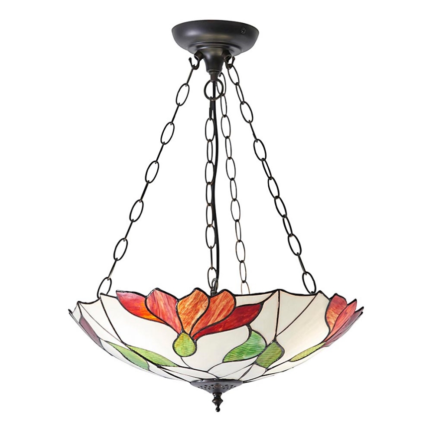 Endon 70946 - Pendel med kædeophæng BOTANICA 3xE27/60W/230V diameter 45 cm
