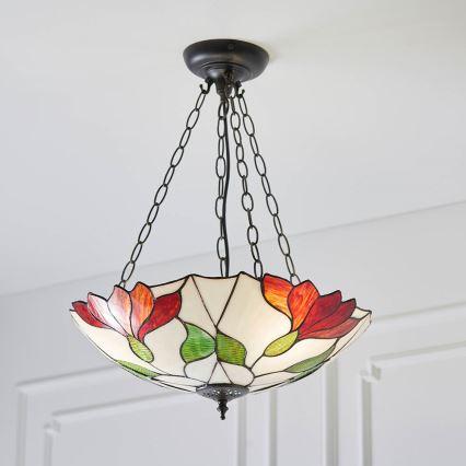 Endon 70946 - Pendel med kædeophæng BOTANICA 3xE27/60W/230V diameter 45 cm