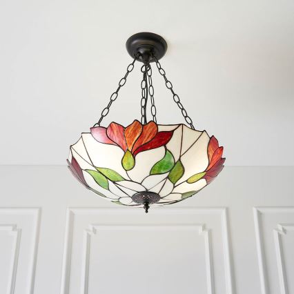 Endon 70946 - Pendel med kædeophæng BOTANICA 3xE27/60W/230V diameter 45 cm