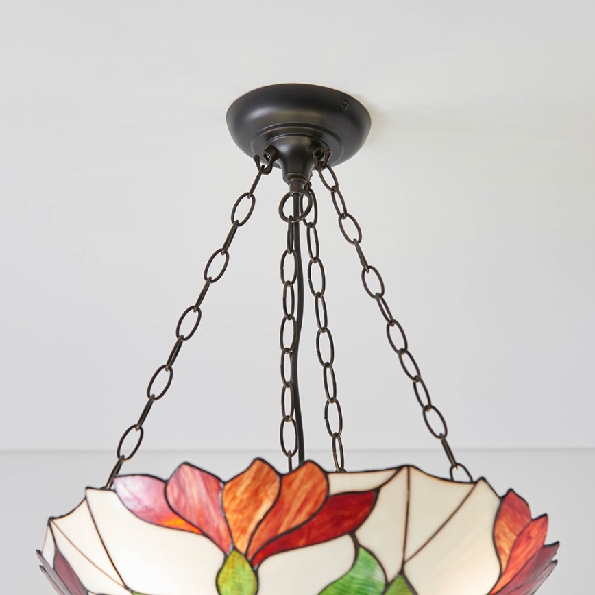 Endon 70946 - Pendel med kædeophæng BOTANICA 3xE27/60W/230V diameter 45 cm