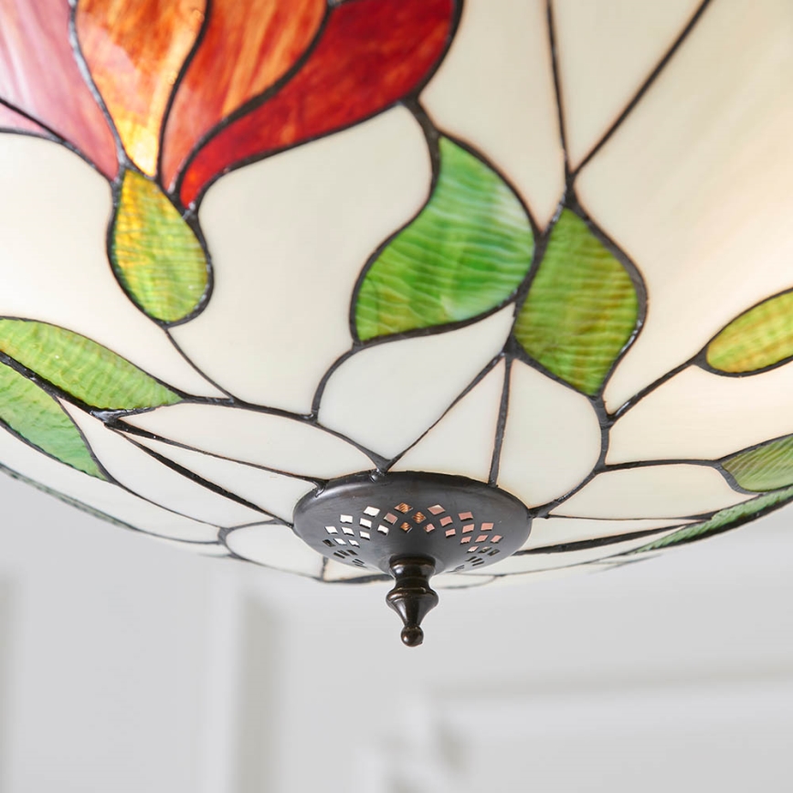 Endon 70946 - Pendel med kædeophæng BOTANICA 3xE27/60W/230V diameter 45 cm