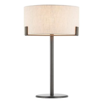 Endon 72631 - HAYFIELD Bordlampe 1xE27/40W/230V bronze/grå
