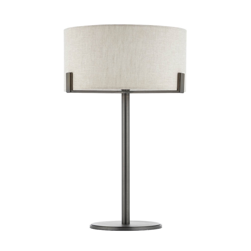Endon 72631 - HAYFIELD Bordlampe 1xE27/40W/230V bronze/grå