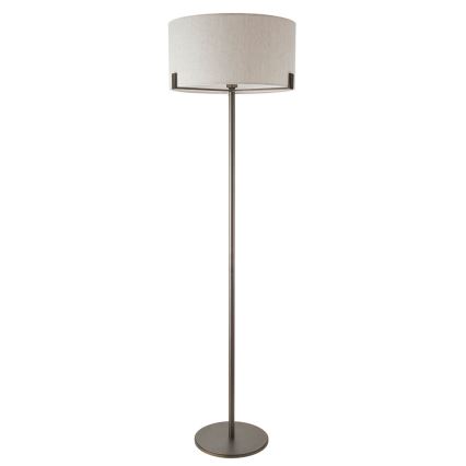 Endon 72634 - Gulvlampe HAYFIELD 1xE27/40W/230V brun/grå