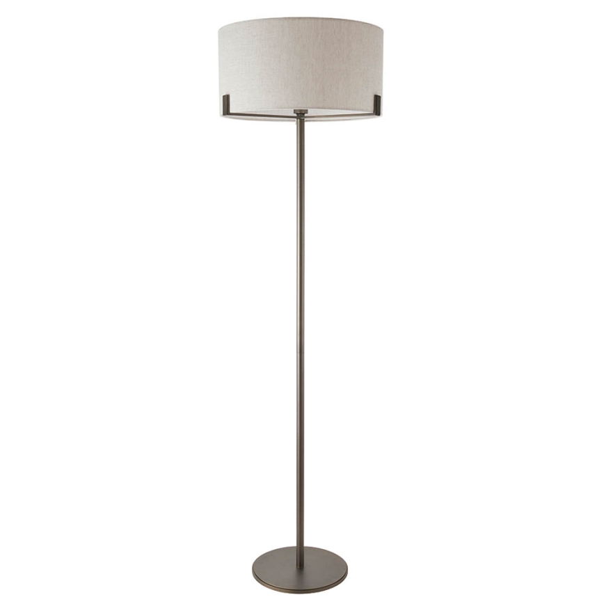Endon 72634 - Gulvlampe HAYFIELD 1xE27/40W/230V brun/grå