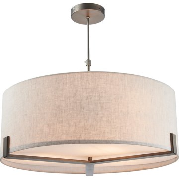 Endon 72635 - Pendellampe HAYFIELD 3xE27/40W/230V mat krom/grå