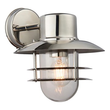 Endon 74703 - Udendørs væglampe JENSON 1xE27/40W/230V IP44 blank krom