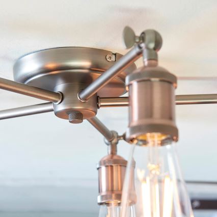 Endon 76336 - Spotlampe HAL 5xE27/10W/230V bronze/kobber