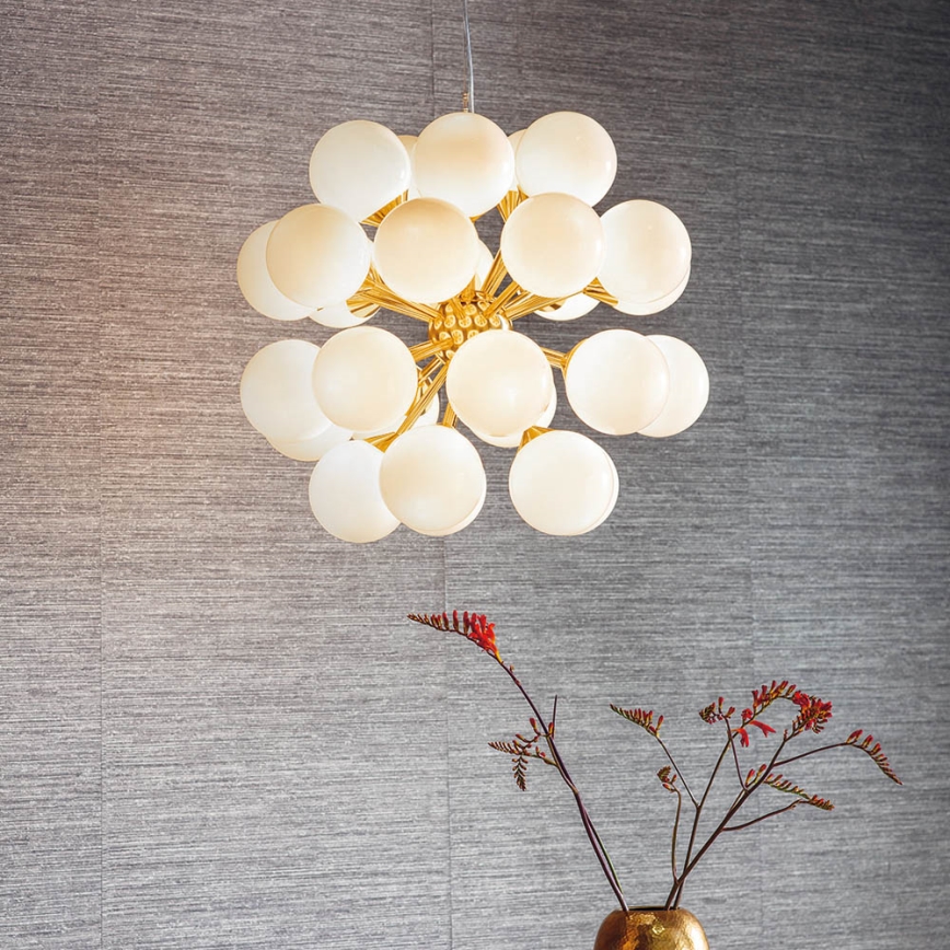 Endon 76499 - Pendel med ledning OSCAR 28xG9/18W/230V guld
