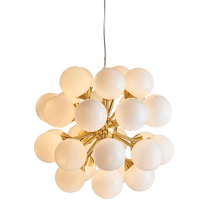 Endon 76499 - Pendel med ledning OSCAR 28xG9/18W/230V guld