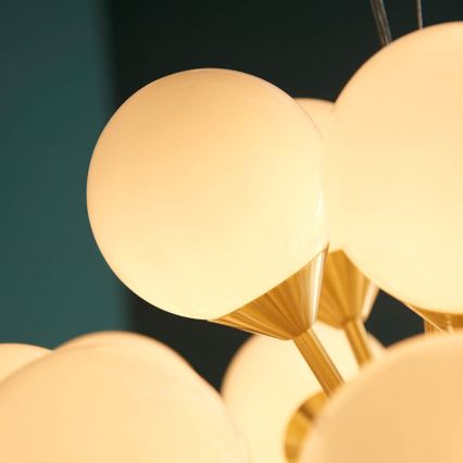 Endon 76499 - Pendel med ledning OSCAR 28xG9/18W/230V guld