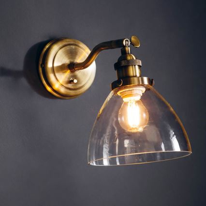 Endon 77273 - Vægspot HANSEN 1xE14/40W/230V messing