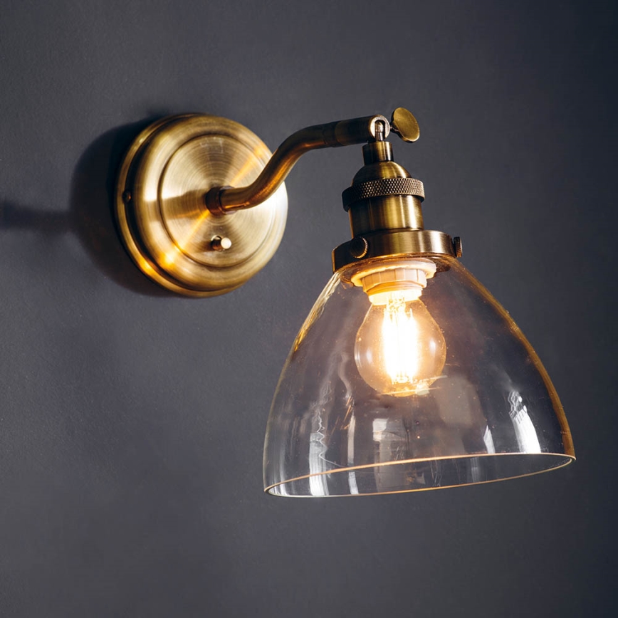 Endon 77273 - Vægspot HANSEN 1xE14/40W/230V messing