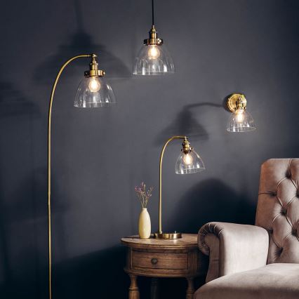 Endon 77273 - Vægspot HANSEN 1xE14/40W/230V messing