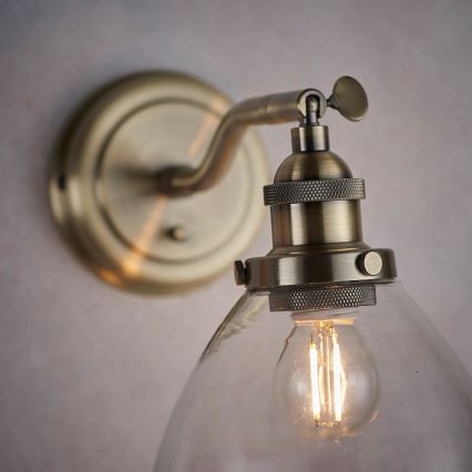 Endon 77273 - Vægspot HANSEN 1xE14/40W/230V messing