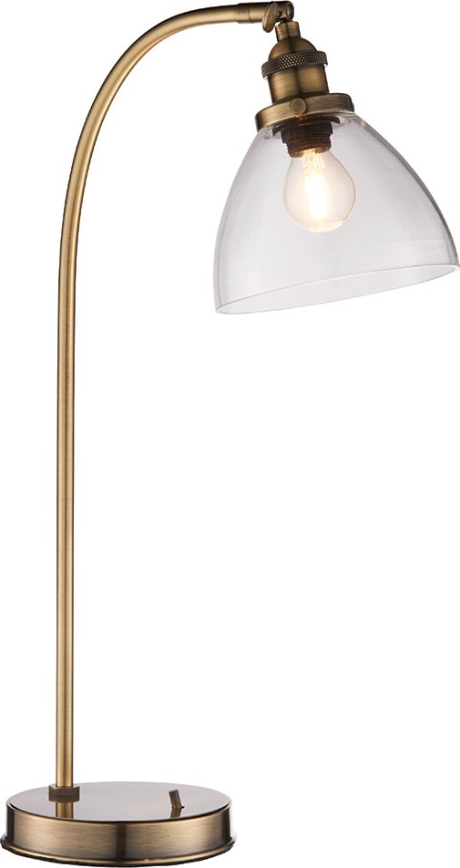 Endon 77859 - Bordlampe HANSEN 1xE14/40W/230V messing