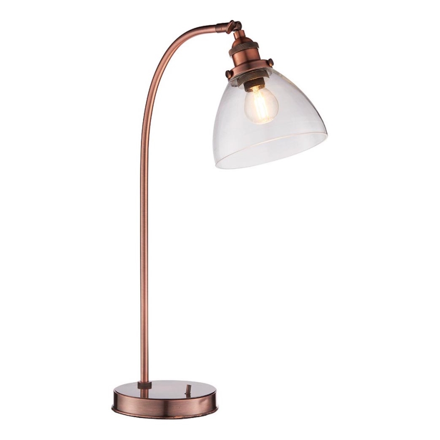 Endon 77861 - Bordlampe HANSEN 1xE27/40W/230V kobber