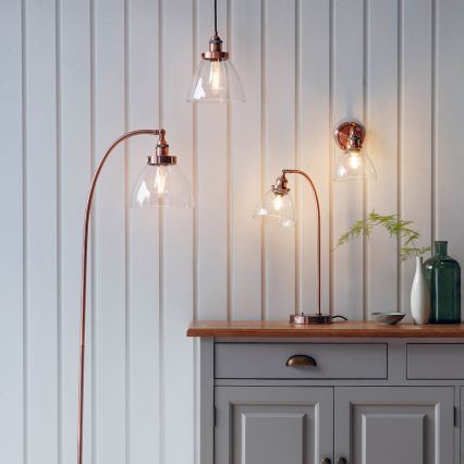 Endon 77861 - Bordlampe HANSEN 1xE27/40W/230V kobber