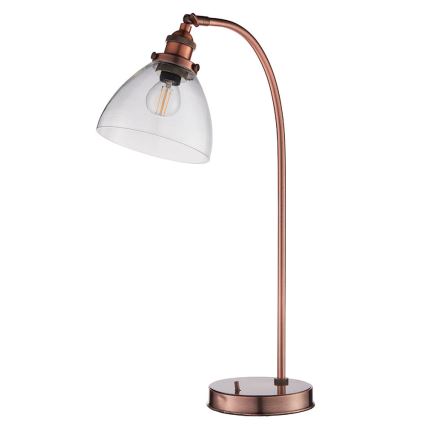 Endon 77861 - Bordlampe HANSEN 1xE27/40W/230V kobber