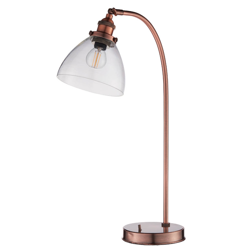 Endon 77861 - Bordlampe HANSEN 1xE27/40W/230V kobber