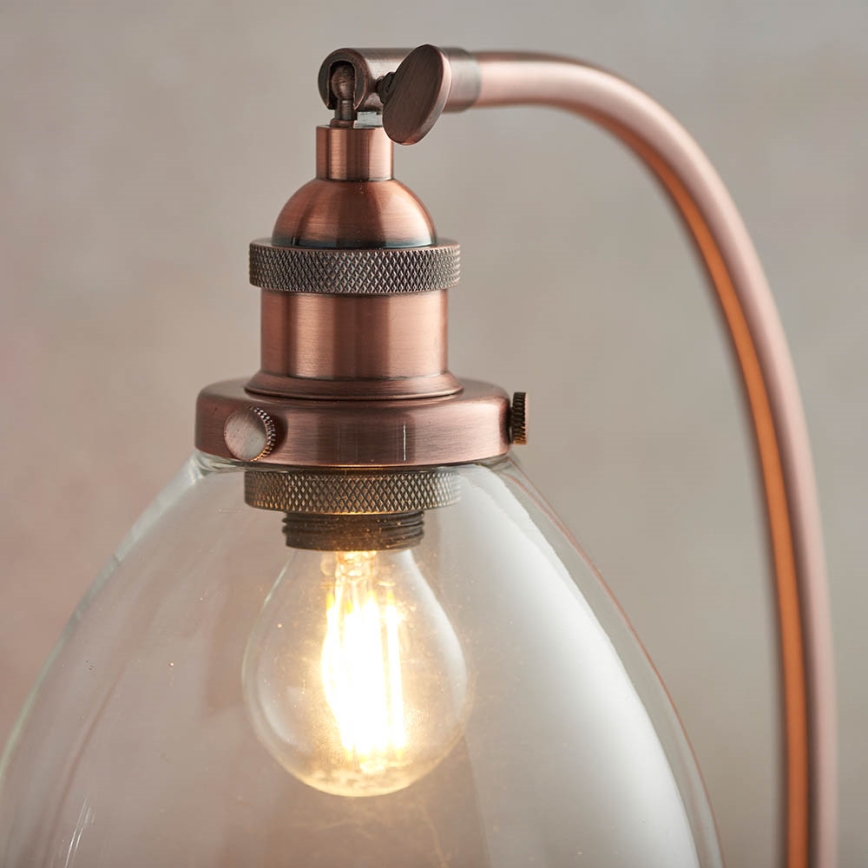 Endon 77861 - Bordlampe HANSEN 1xE27/40W/230V kobber