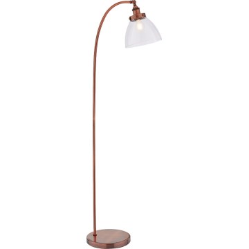 Endon 77862 - Gulvlampe HANSEN 1xE27/40W/230V kobber