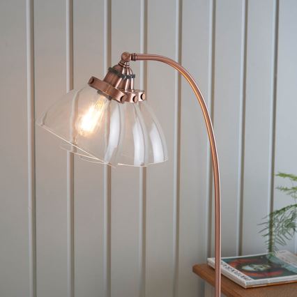 Endon 77862 - Gulvlampe HANSEN 1xE27/40W/230V kobber